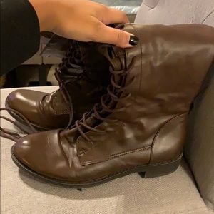 Brown Leather Riding Boots